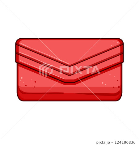 chic clutch bag cartoon vector illustration chic clutch bag cartoon vector illustration 124190836