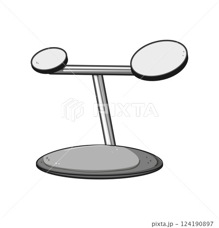 sleek charging stand wireless cartoon vector illustration 124190897