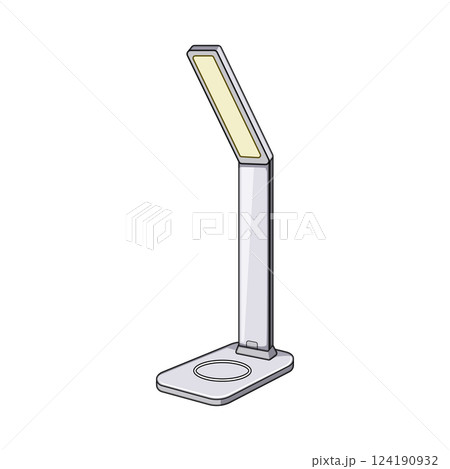 adjustable charging lamp wireless cartoon vector illustration 124190932
