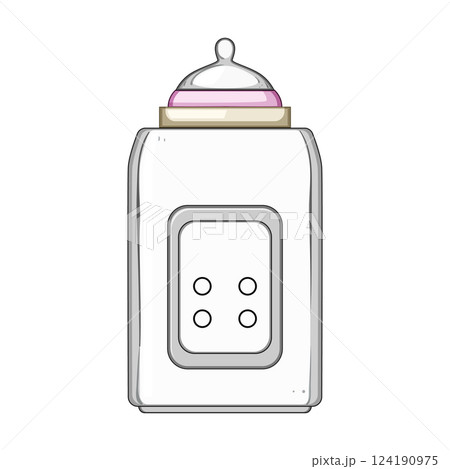 travel bottle warmer cartoon vector illustration 124190975