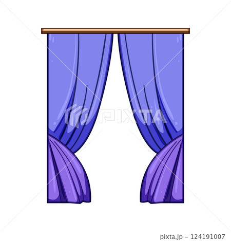 light blackout curtains cartoon vector illustration light blackout curtains cartoon vector illustration 124191007
