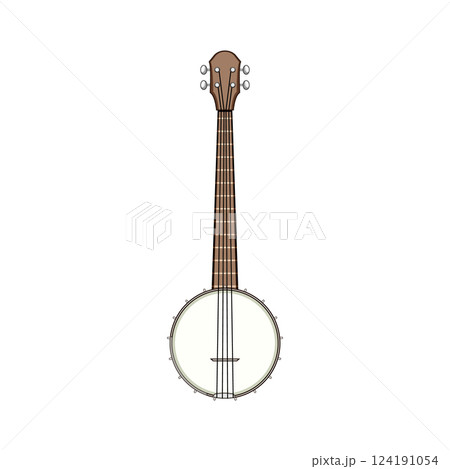 bridge banjo cartoon vector illustration 124191054