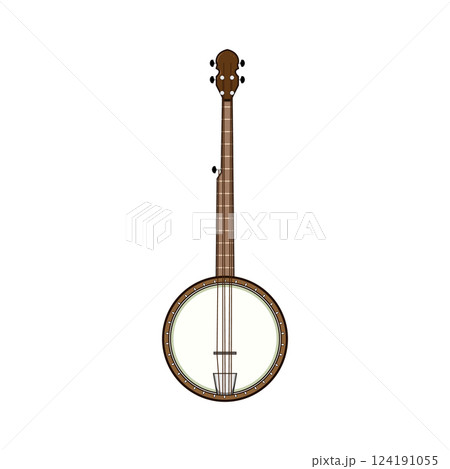 frets banjo cartoon vector illustration frets banjo cartoon vector illustration 124191055