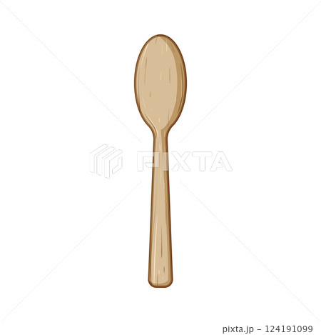 reusable bamboo utensils cartoon vector illustration 124191099