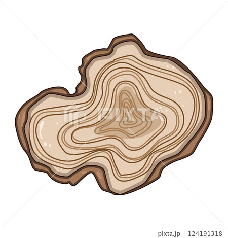 environment tree rings cartoon vector illustration 124191318