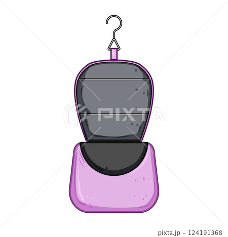 flicker toiletry bag cartoon vector illustration 124191368