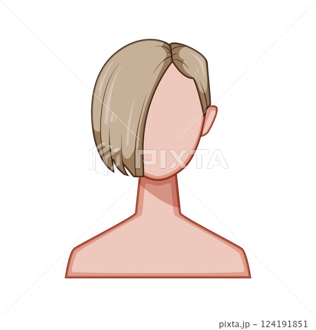 mover hairstyles for women cartoon vector illustration 124191851