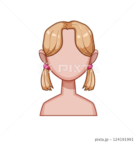 twists hairstyles for kid girl cartoon vector illustration twists hairstyles for kid girl cartoon vector illustration 124191991