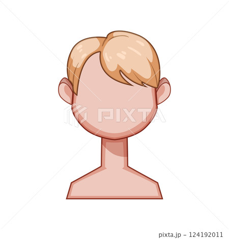 buzzcut hairstyles for kid boy cartoon vector illustration 124192011