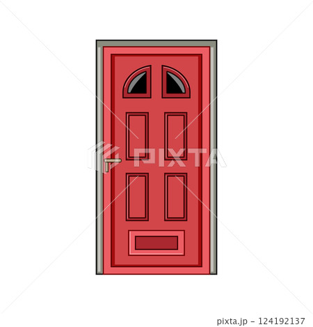 vestibule door house entrance cartoon vector illustration vestibule door house entrance cartoon vector illustration 124192137