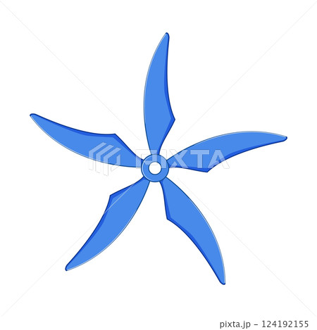 oscillation cooling fan cartoon vector illustration oscillation cooling fan cartoon vector illustration 124192155