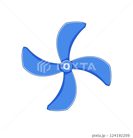 motor cooling fan cartoon vector illustration 124192209