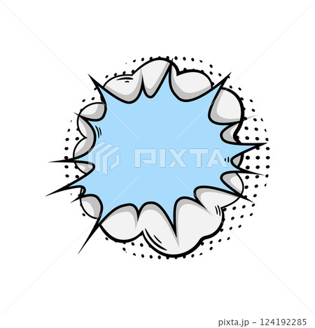 tail comic speech bubble cartoon vector illustration 124192285