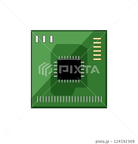 fabrication circuit board cartoon vector illustration fabrication circuit board cartoon vector illustration 124192309