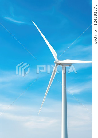 Wind Turbines on a Sunny Day, Promoting Clean Energy Wind Turbines on a Sunny Day, Promoting Clean Energy 124192571