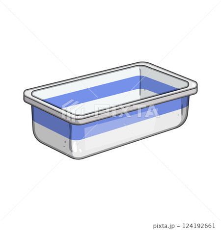 bubbles bathtub baby cartoon vector illustration 124192661