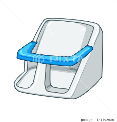 support bath seat baby cartoon vector illustration 124192686