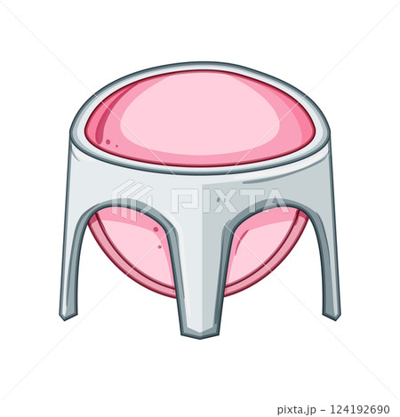 non bath seat baby cartoon vector illustration 124192690
