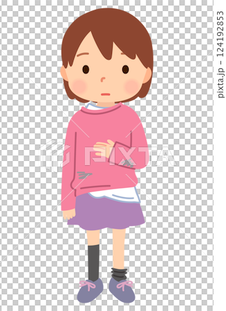 服装が乱れた子ども　発達障害　ネグレクト 124192853