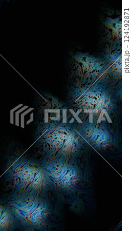 Art flow. Multicolor paint. Spectrum petrol droplet stream clone spill abstract pattern on black liquid background. Defocused duplicated gradient mix. Art flow. Multicolor paint. Spectrum petrol droplet stream clone spill abstract pattern on black liquid background. Defocused duplicated gradient mix. 124192871