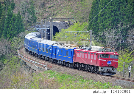 奥羽本線　白沢－陣場　JR東日本　EF81-137+24系（青森）　あけぼの 124192991
