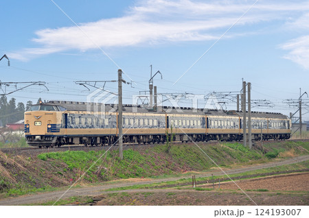 奥羽本線　石川－弘前　JR東日本　583系　N1+N2編成（秋田）　臨時 124193007