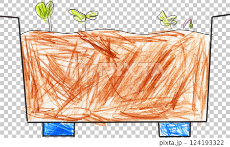 Morning glory observation diary drawn by a child Sprouts growing on a stump Morning glory observation diary drawn by a child Sprouts growing on a stump 124193322