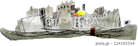 子供が描いた軍艦島 124193354