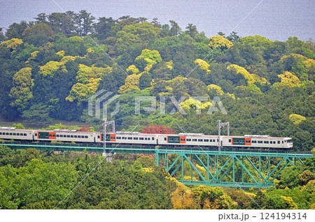 伊豆急行　川奈－富戸　JR東日本　185系（大宮）　踊り子 124194314