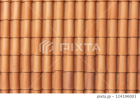 Background image of the elements of the roofing material, ceramic tiles Background image of the elements of the roofing material, ceramic tiles 124196001