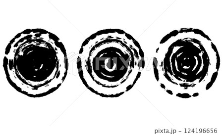 抽象的な波紋円形素材 124196656