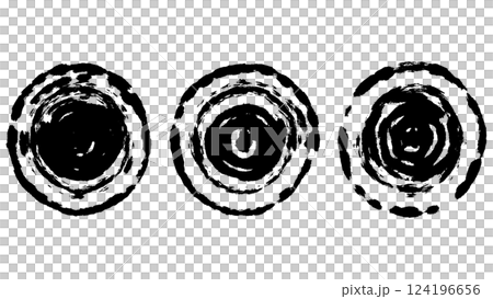抽象的な波紋円形素材 124196656