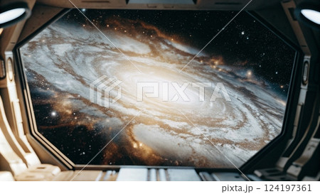 Majestic View of a Swirling Galactic Core Majestic View of a Swirling Galactic Core 124197361