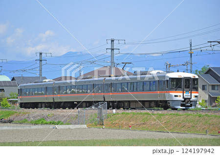 身延線　市川大門－鰍沢口　JR東海　373系　F12編成（静岡）　ふじかわ 124197942