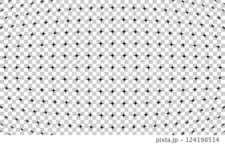 A square of sharp-edged diamonds arranged in a bulging grid. 124198514