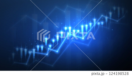 Stock growth graph background. Trade exchange, chart concept, price increase. Stock growth graph background. Trade exchange, chart concept, price increase. 124198528