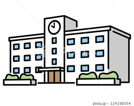 シンプルな学校のアイコン 124198554