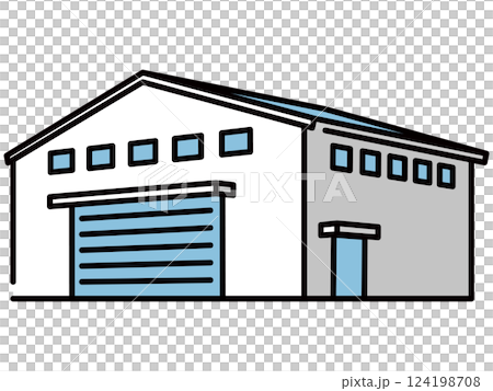 シンプルな町工場 124198708