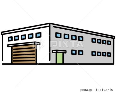 シンプルな町工場 124198710