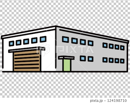 シンプルな町工場 124198710
