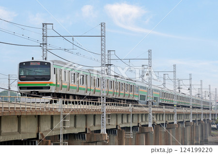 東海道本線 茅ヶ崎-平塚 JR東日本 E231系1000番台 K-07編成(国府津) 東海道本線 茅ヶ崎-平塚 JR東日本 E231系1000番台 K-07編成(国府津) 124199220