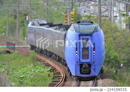 千歳線　北広島－島松　JR北海道　キハ283系　スーパーおおぞら 124199533