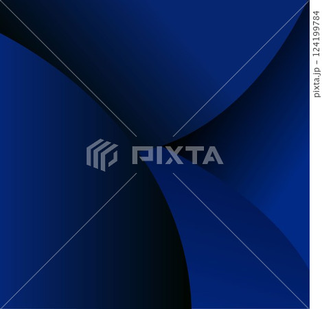 スタイリッシュ濃紺青色イラスト背景素材　シンプル抽象的モダン　高級感グラデーション　ビジネス 124199784