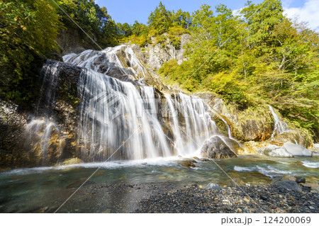紅葉の白山白川郷ホワイトロード・姥ヶ滝 124200069