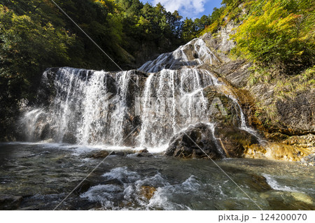 紅葉の白山白川郷ホワイトロード・姥ヶ滝 124200070