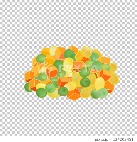 ミックスベジタブルのイラスト 124202451