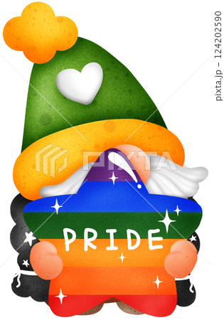 Pride Month Rainbow Gnome Clipart LGBTQ Celebration Digital Illustration Pride Month Rainbow Gnome Clipart LGBTQ Celebration Digital Illustration 124202590