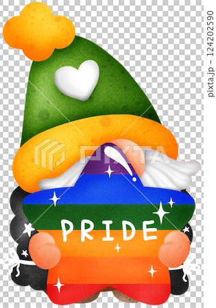 Pride Month Rainbow Gnome Clipart LGBTQ Celebration Digital Illustration Pride Month Rainbow Gnome Clipart LGBTQ Celebration Digital Illustration 124202590