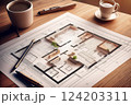未来を描く住まいの設計図・間取り図 124203311