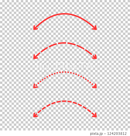 Set of hand-drawn illustrations of straight arrows in both directions Set of hand-drawn illustrations of straight arrows in both directions 124203812
